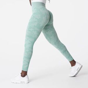 (3 for $40) NVGTN sage green camo seamless leggings